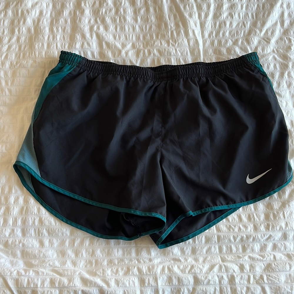 Black with teal accent Nike Athletic Shorts